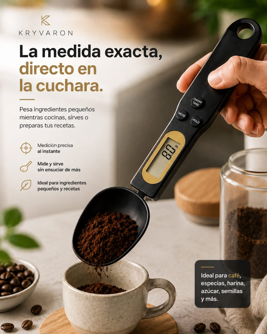 Cuchara Medidora con Balanza Integrada