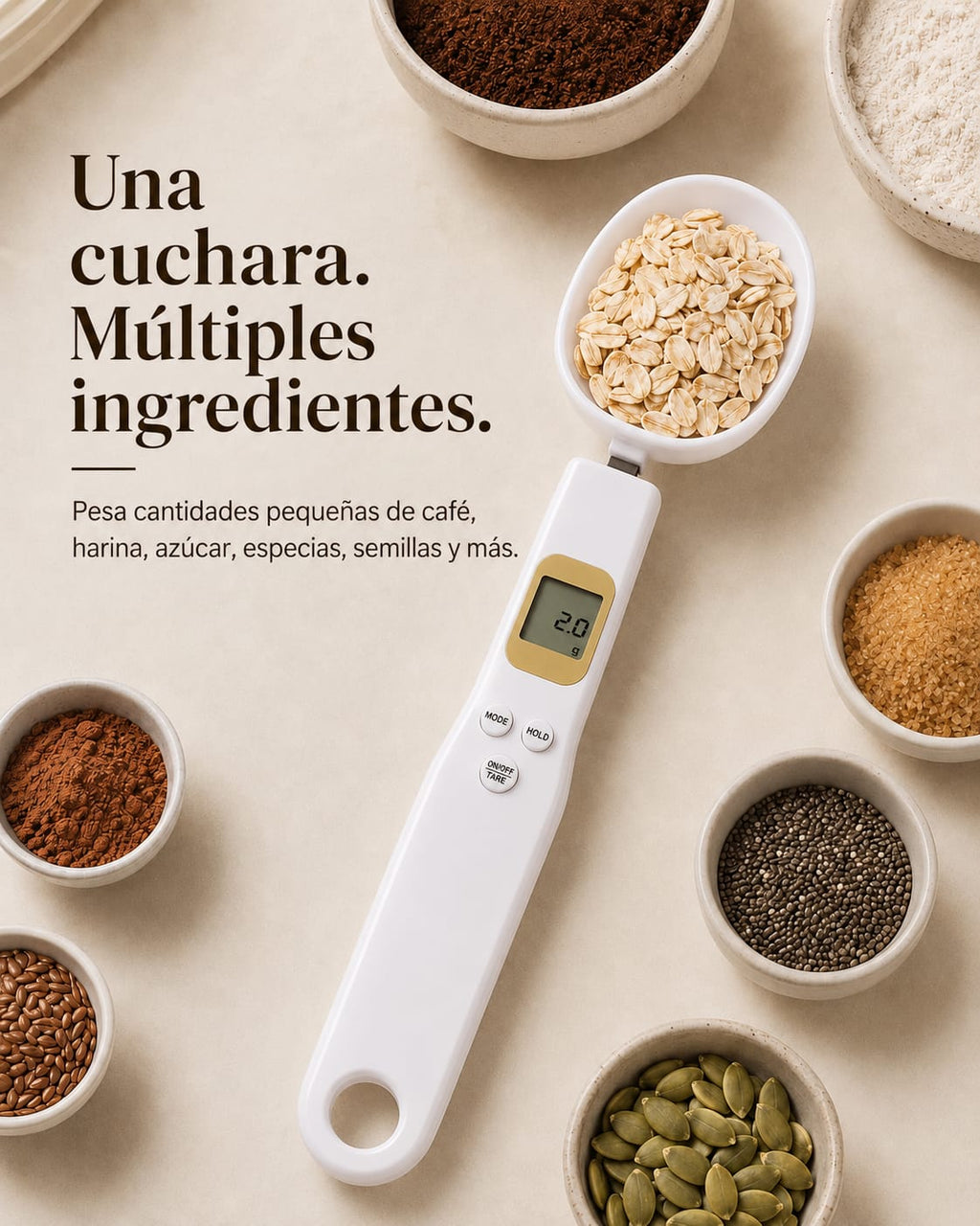 Cuchara Medidora con Balanza Integrada