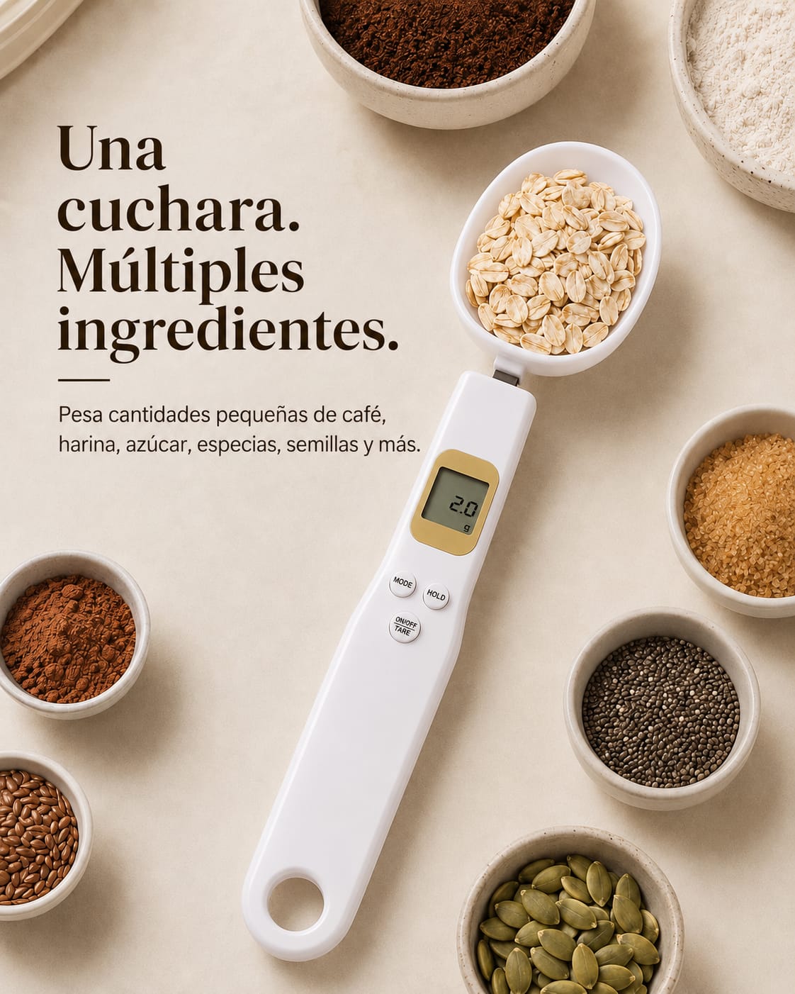 Cuchara Medidora con Balanza Integrada