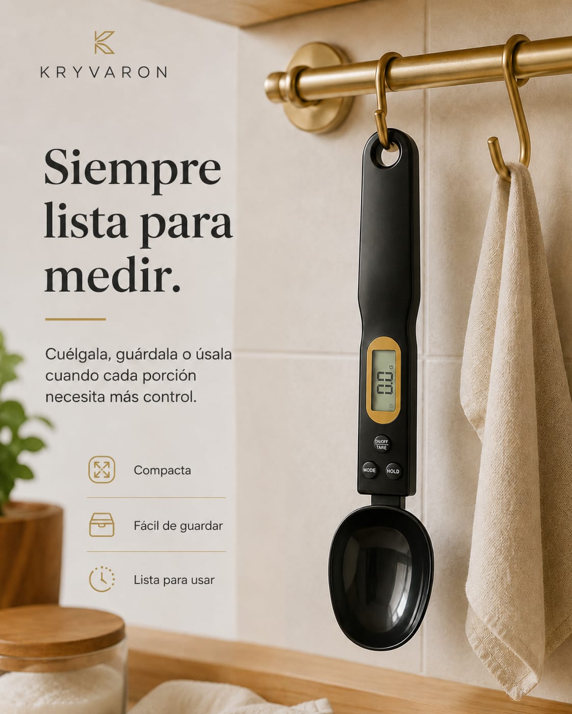 Cuchara Medidora con Balanza Integrada