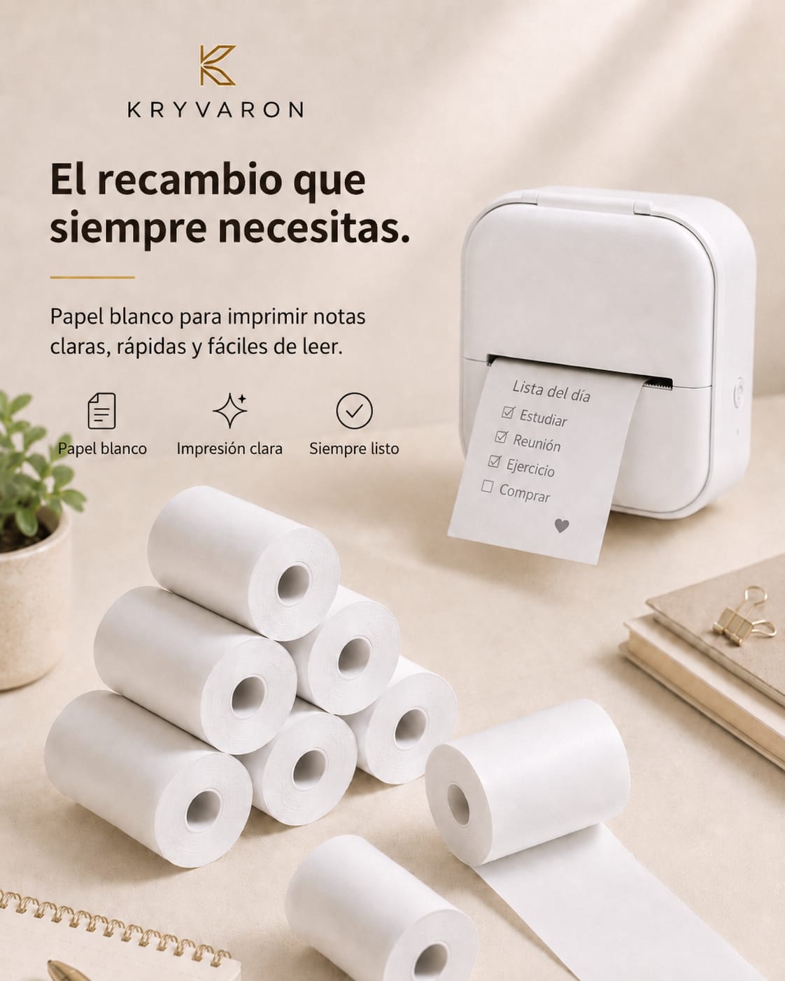 Rollos Térmicos para Mini Impresora