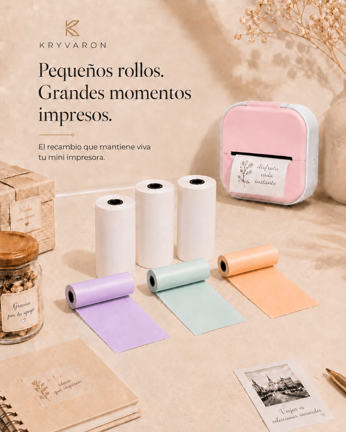 Rollos Térmicos para Mini Impresora